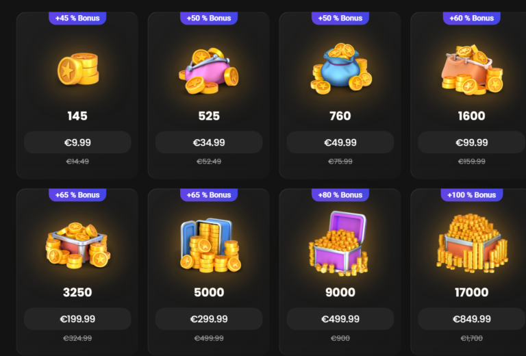 Pakiety tokenów Candy AI od 145 tokenów za 9,99 € do 17 000 tokenów za 849,99 €