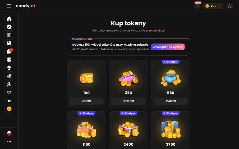 Cennik Candy AI
