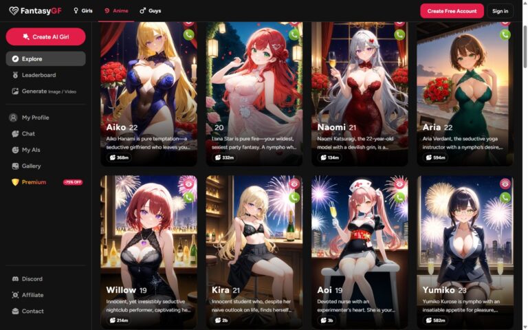 Katalog Anime w FantasyGF z Aiko Naomi Arią Willow