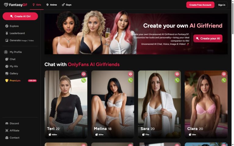 Katalog OnlyFans w FantasyGF z Teri Meliną Sarą Clarą
