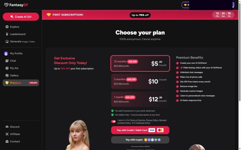 Plany cenowe FantasyGF miesiąc kwartał rok